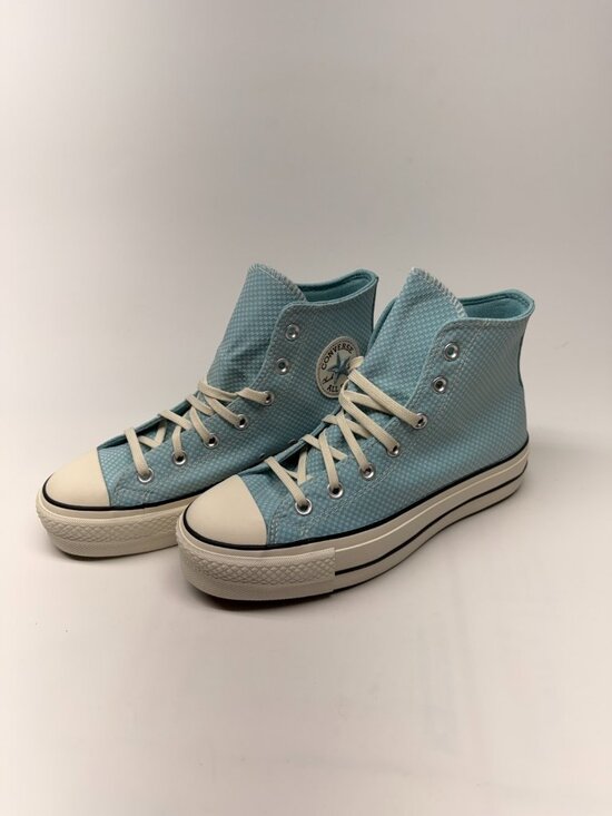 Converse Shoes - Converse Women's Chuck Taylor All Star Lift Checkered Infinity pool Blue Sz 9